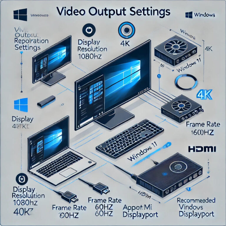 Video Output Settings For Laptops