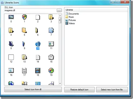 How To Change Library Icons in Windows 7 – Software and Manual methods