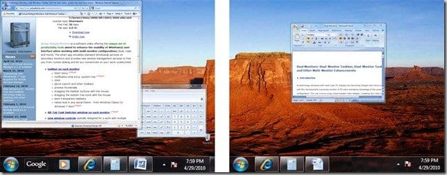 Multi_Monitor_Taskbar_Windows_7_Mirror_Mode Multi_Monitor_Taskbar_Windows_7_Mirror_Mode