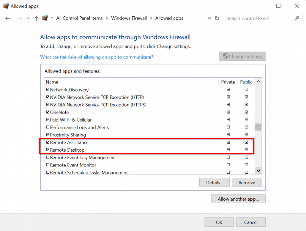 remote-settings-firewall-windows-10