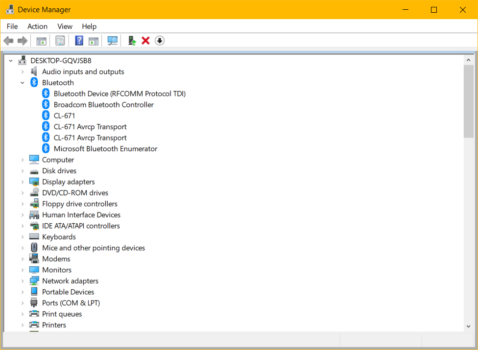 Fix That didn't work. Make sure your Bluetooth device is still