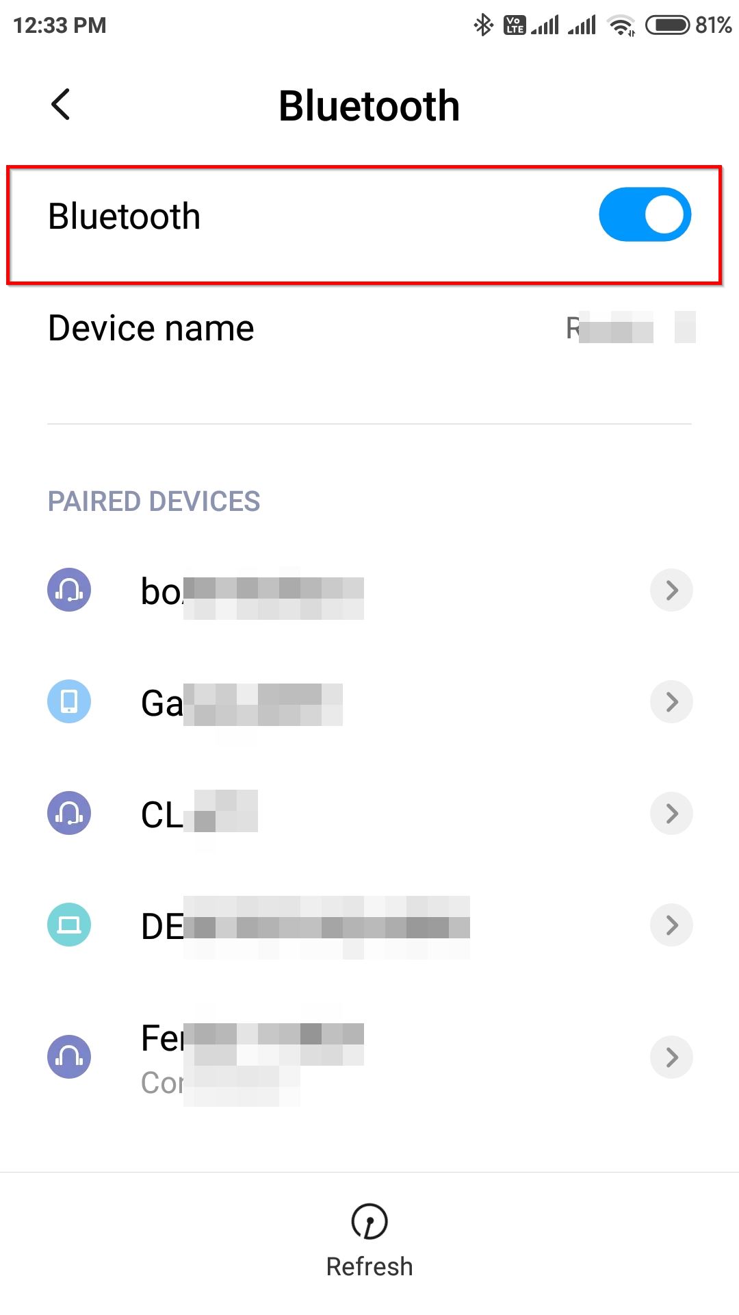 send files via bluetooth android