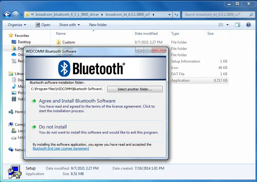 bluetooth program for windows 7