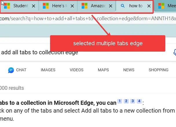 How to Save All Current Tabs At Once in Microsoft Edge?