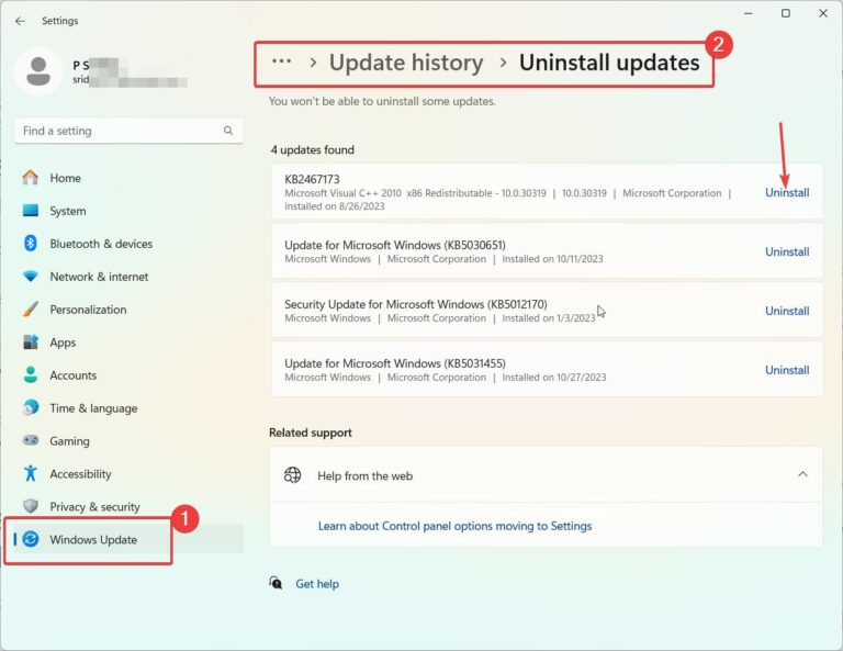 Uninstall Windows 11 Updates that Works.