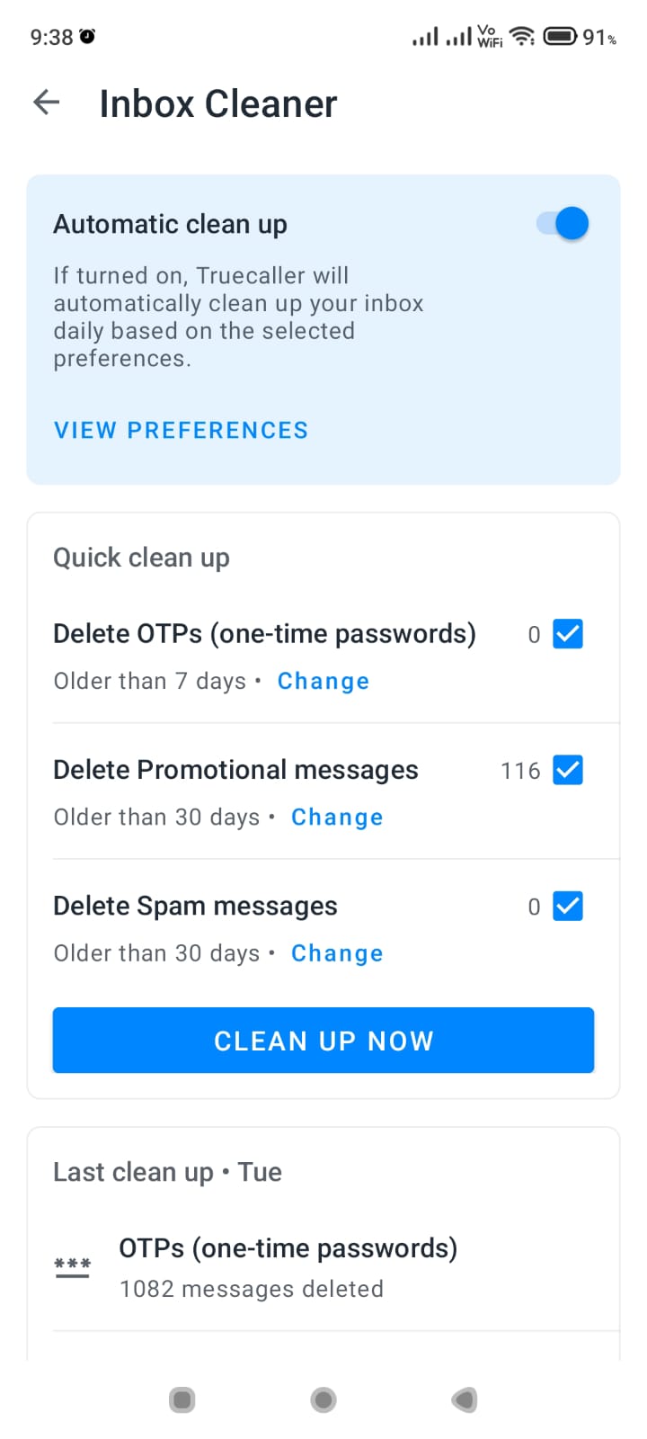 How to Delete Messages At Once on Truecaller