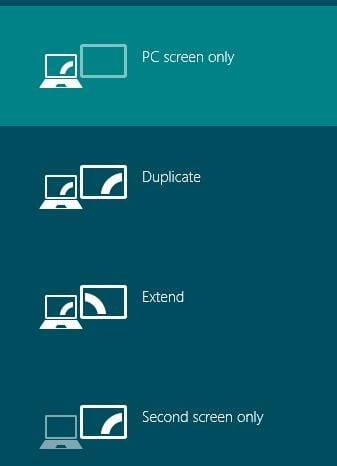 Windows 8 support for Dual Monitor - Review of Features 4 Extended Display Second Screen Windows 8 Dual Monitors