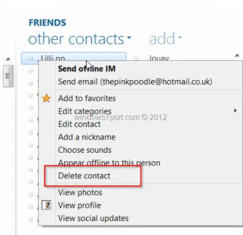windows_messenger_contacts_2012_delete Delete Contact in Windows Messenger 2012