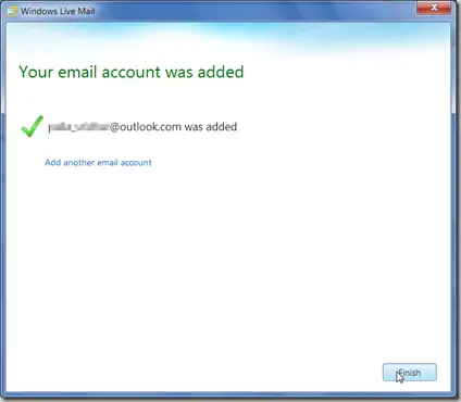 email_account_added_Windows_Live_Mail