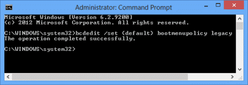 Windows 8 Command Prompt