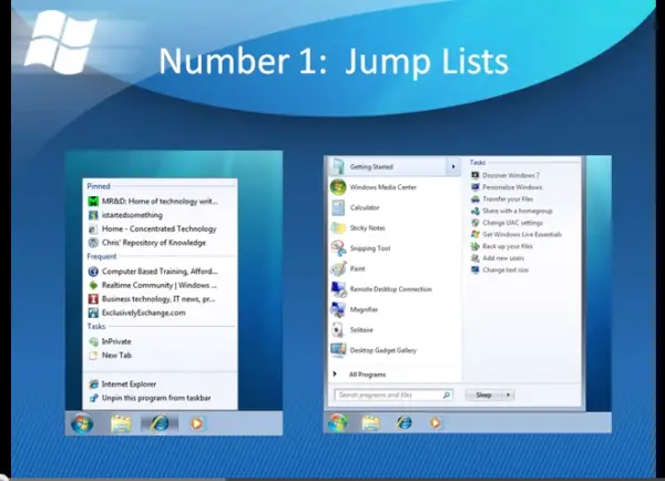 Windows 7 features