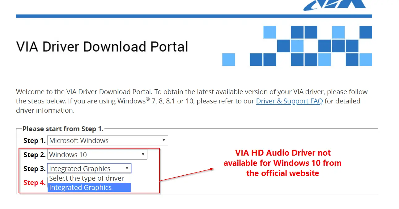 VIA High Definition Audio Fix Driver Problem in Windows 