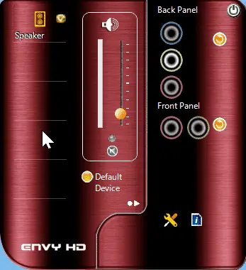 VIA HD Audio Driver Download - Windows 11 or 10 or 8.1 or 7 6 Via Hd Audio Deck Main Screen