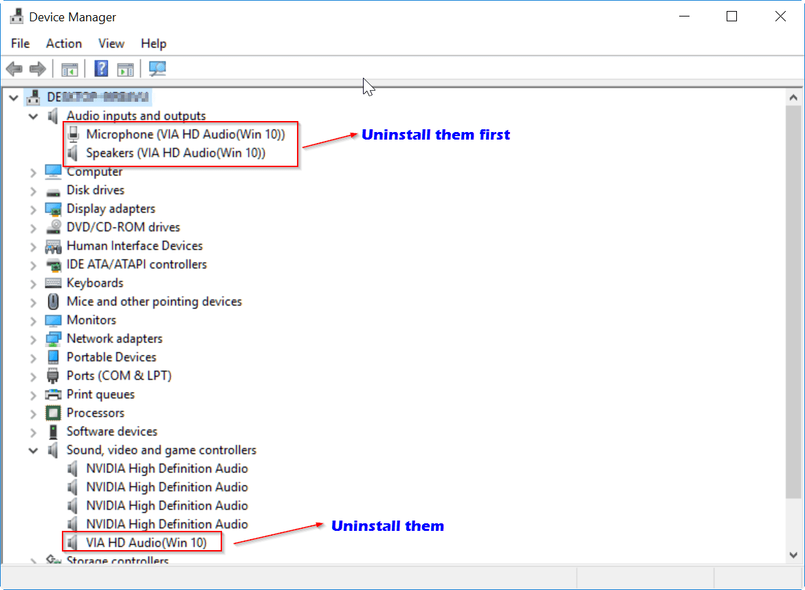 audio device not connected windows 10