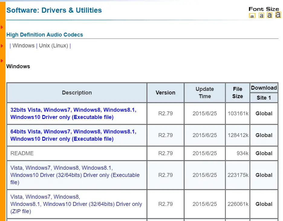 conexant audio driver download windows 7