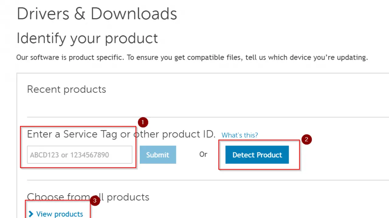 download drivers dell service tag