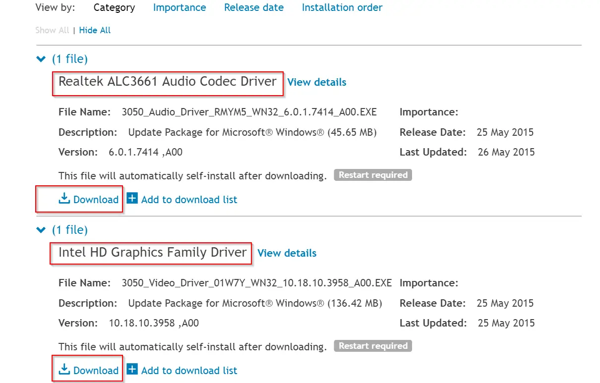 dell hdmi driver windows 10 download