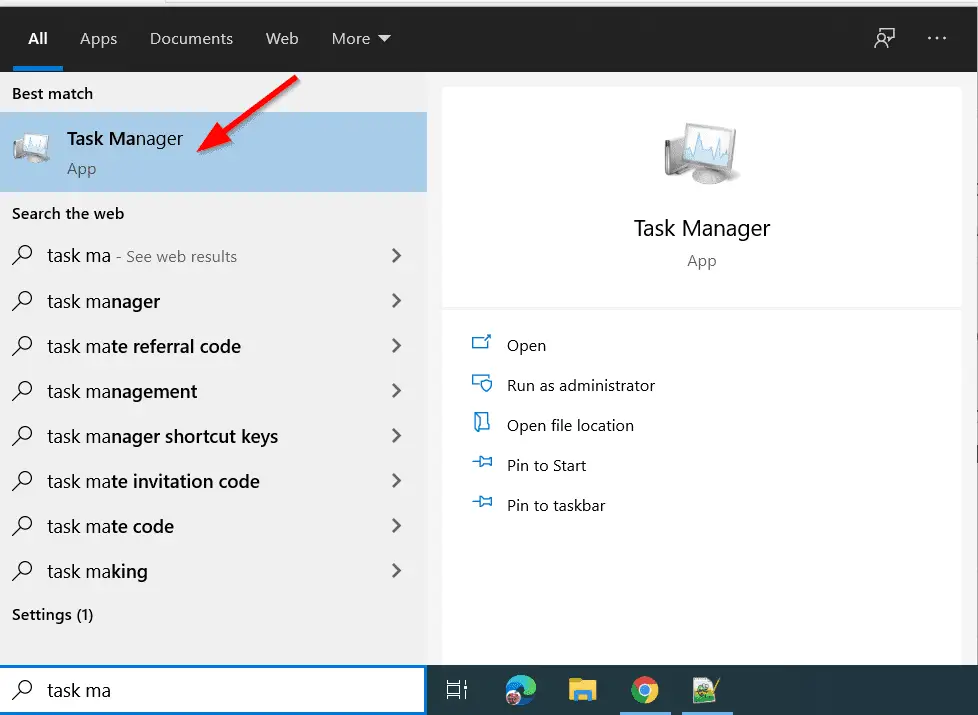 how to open task manager app in windows 10