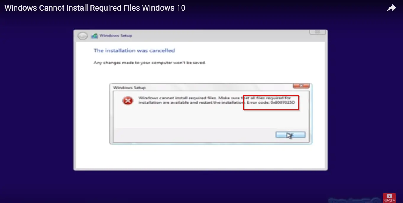 Fix 0x8007025d Installation and Update Error Code in Windows 11/10 6