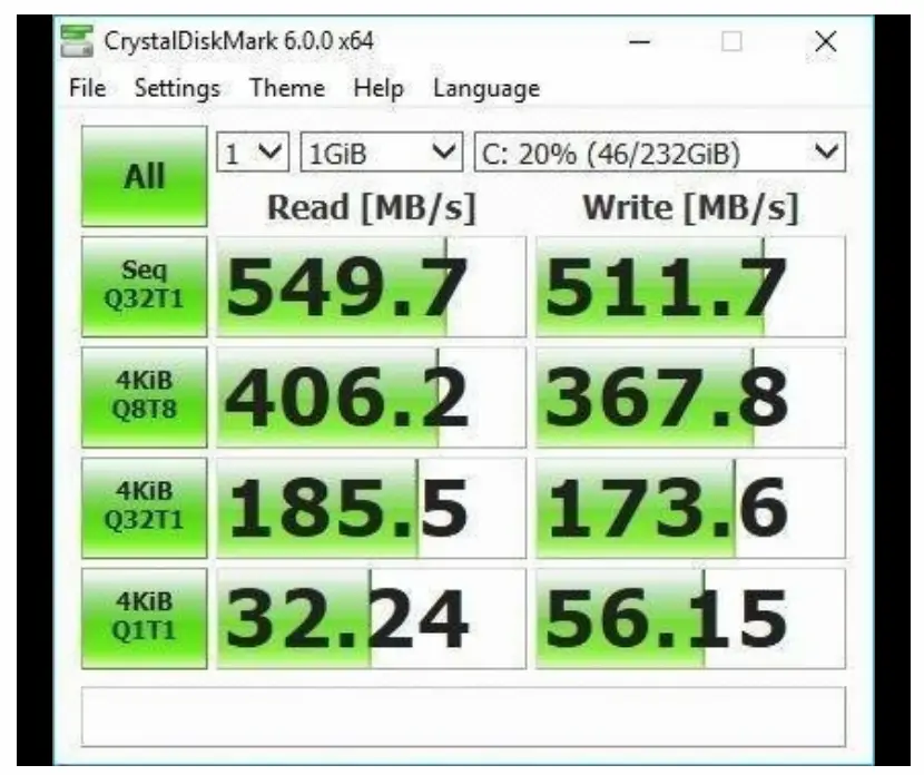 Crystal Benchmarks Samsung 860 EVO 500GB 2.5 Inch SATA III Internal SSD MZ 76E500B AM