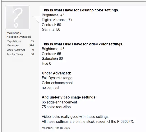 optimal nvidia color settings games resolution 1