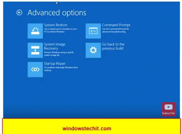 advanced options windows 10 repair 1