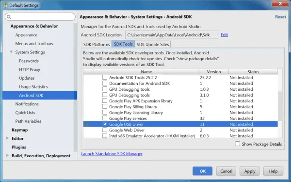 Install the Right Driver for USB to work in Note 4 1 Google Usb Driver Sdk Tools