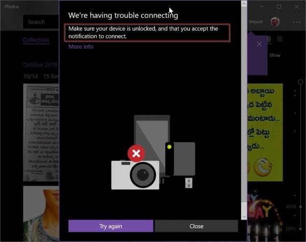 Import Photos From Redmi Note 4 To Windows 10 Usb Error