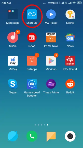 Shareme Midrop App Redmi Note 4 5