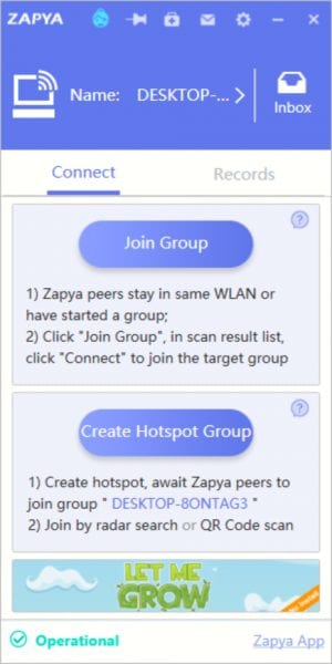 Zapya Join Group Windows 10