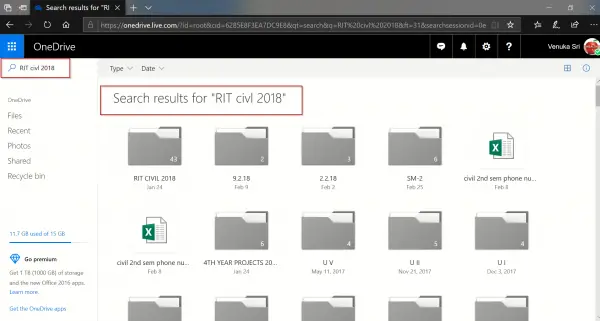 Onedrive Search Everything 2019