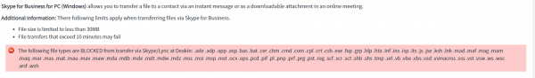 Skype For Business Supported Files