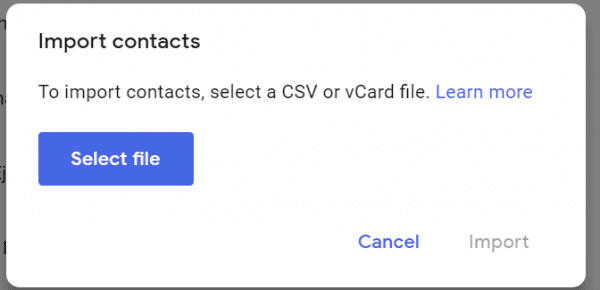 import gmail contacts 2019
