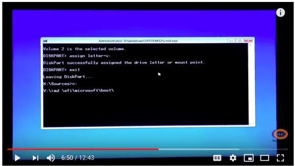 fix Bootrec fixboot Access is denied during fix Boot configuration