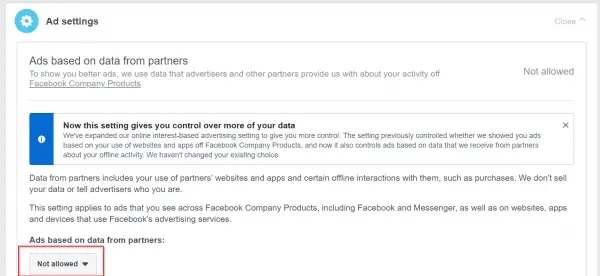 Facebook-advertenties op basis van gegevens van Partners