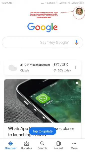 google app personalized feed notifications