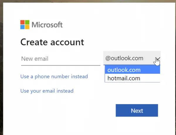 Create Outlook Hotmail Email Account