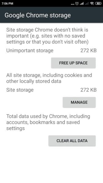 manage app space redmi android
