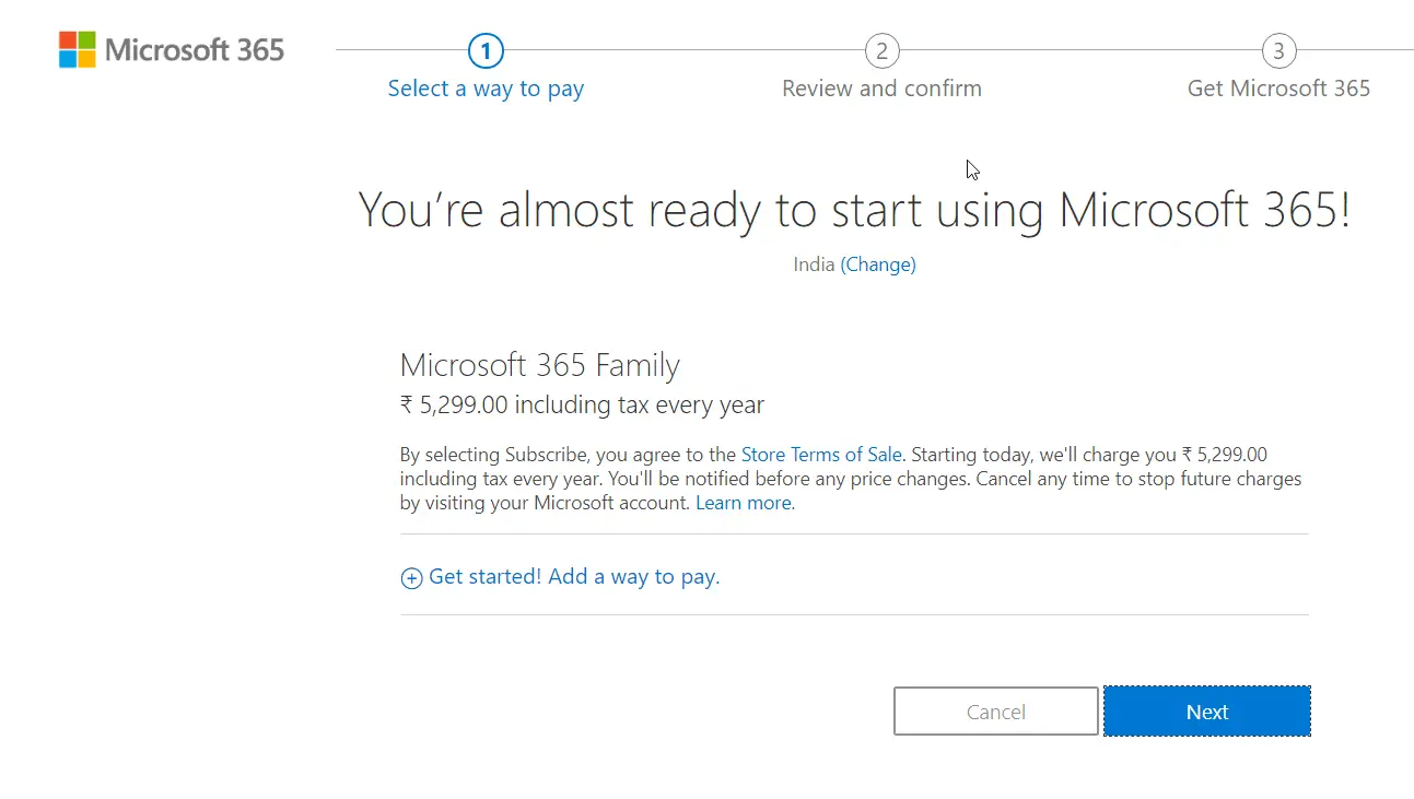 Microsoft Office 365 Subscription