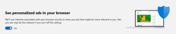 See Personalized Ads In Browser Microsoft Account