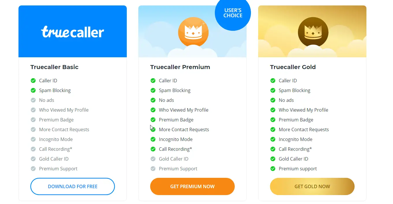 benefits of truecaller premium