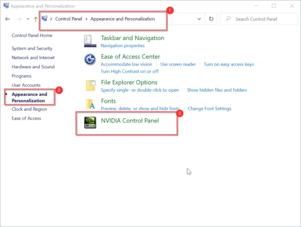 Windows 10 Control Panel
