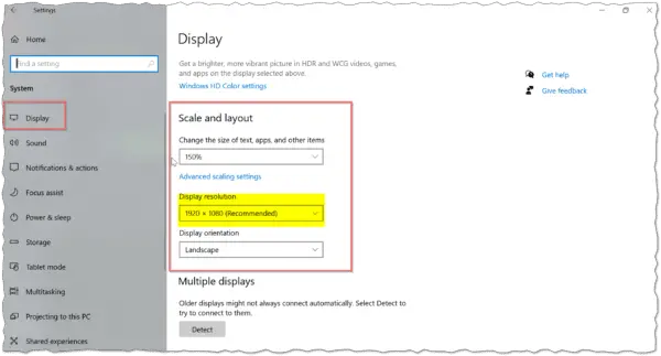 how to change size of type on computer screen