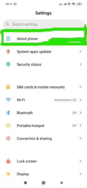 Xiaomi Redmi Hotspot Error - Quick Guide to Fix in Easy and Simple Steps 5 About Phone Redmi Settings