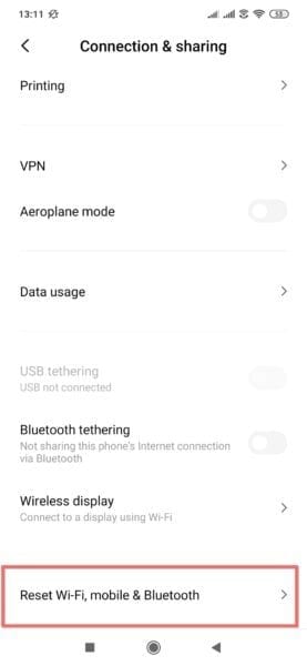 Xiaomi Redmi Hotspot Error - Quick Guide to Fix in Easy and Simple Steps 6 Reset Wifi Mobile Bluetooth Settings Redmi Phone