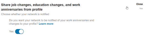 Job Education Changes Privacy Setting Linkedin