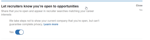 Let Recruiters Know You Are Open To Opportunities Linkedin