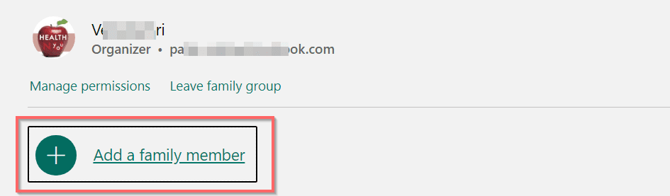 Add A Member Microsoft Family Organizer