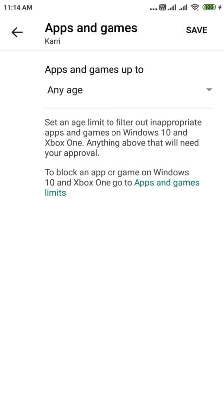content restrictions based on age microsoft family safety