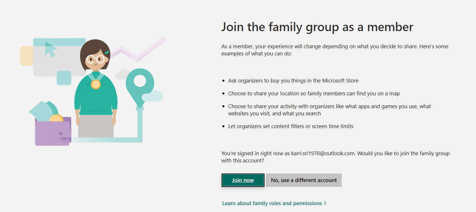 Join The Family Group As Member